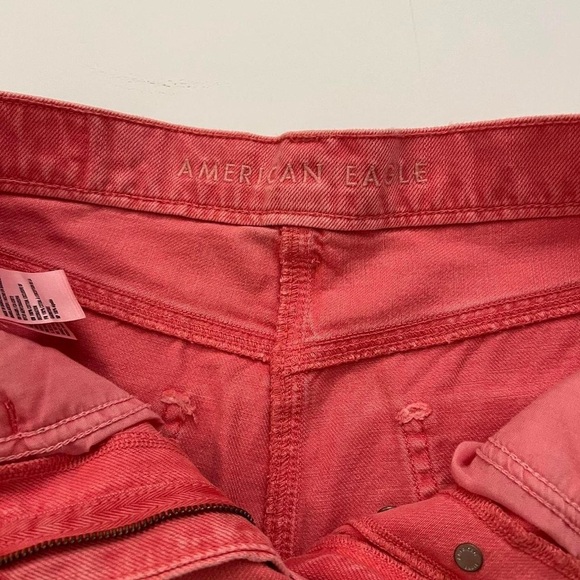 American Eagle Outfitters Skirts | Denim Mom Skort Wild Watermelon - Picture 5 of 8